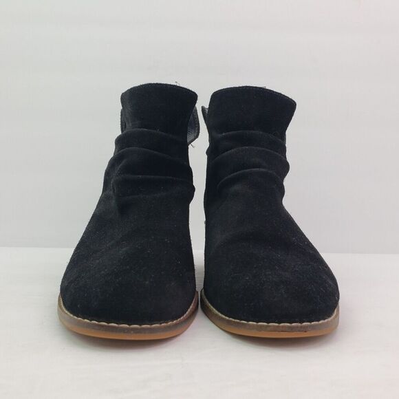 Cole Haan Alayna Slouch Womens Size 6.5 Black Suede Slouch Heeled Booties Boots - Picture 5 of 11